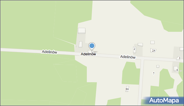 Adelinów, Adelinów, 1, mapa Adelinów