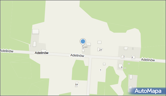Adelinów, Adelinów, 2, mapa Adelinów