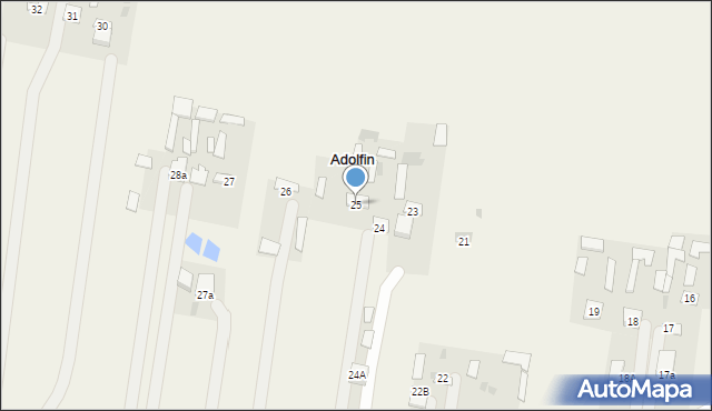 Adolfin, Adolfin, 25, mapa Adolfin