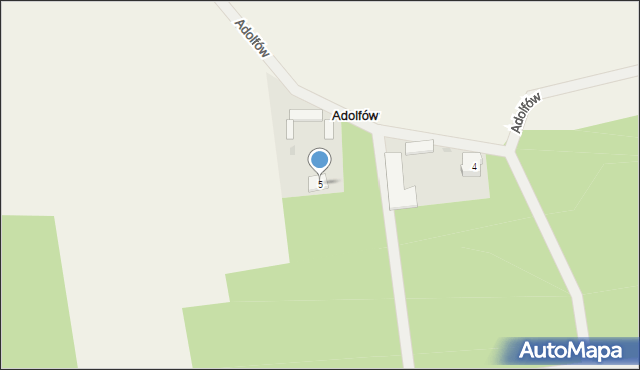 Adolfów, Adolfów, 5, mapa Adolfów