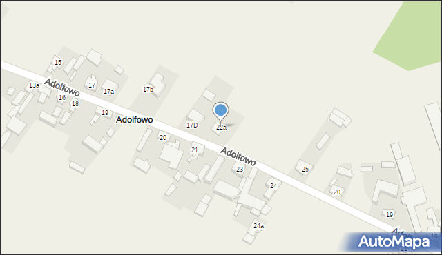 Adolfowo, Adolfowo, 22a, mapa Adolfowo