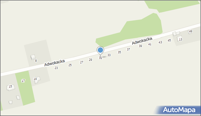 Kiełkowice, Adwokacka, 31, mapa Kiełkowice