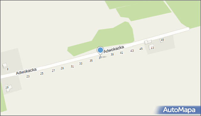 Kiełkowice, Adwokacka, 37, mapa Kiełkowice