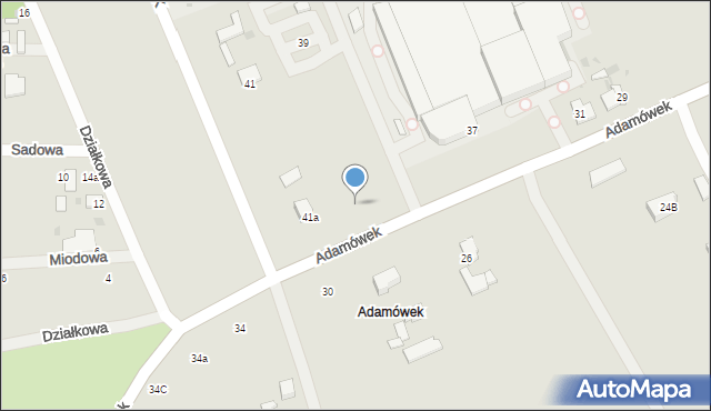 Ozorków, Adamówek, 39, mapa Ozorków