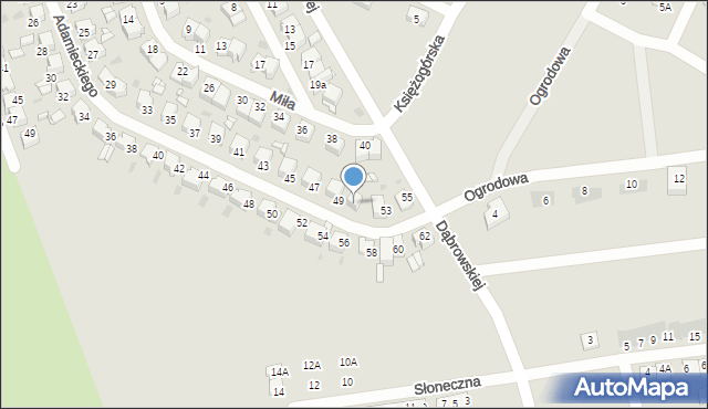 Radzionków, Adamieckiego Karola, 51, mapa Radzionków