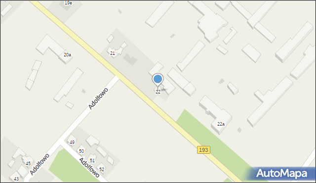 Studźce, Adolfowo, 22, mapa Studźce