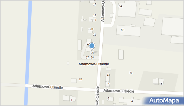 Władysławowo, Adamowo-Osiedle, 25, mapa Władysławowo