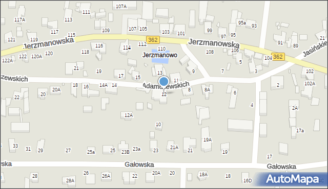 Wrocław, Adamczewskich Heleny i Ludwika, 12, mapa Wrocławia