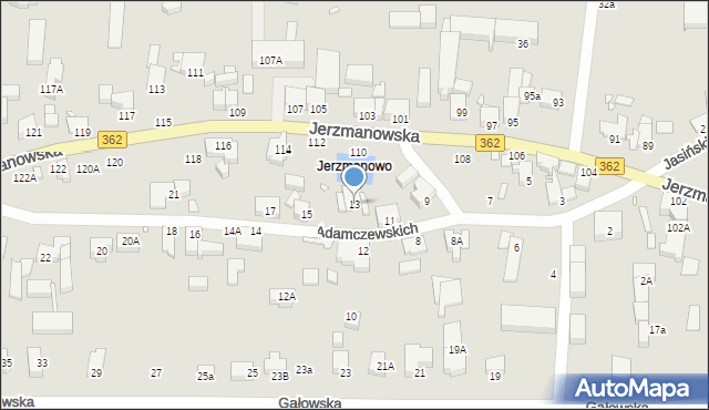 Wrocław, Adamczewskich Heleny i Ludwika, 13, mapa Wrocławia