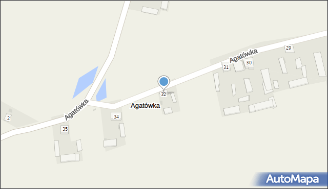 Agatówka, Agatówka, 32, mapa Agatówka