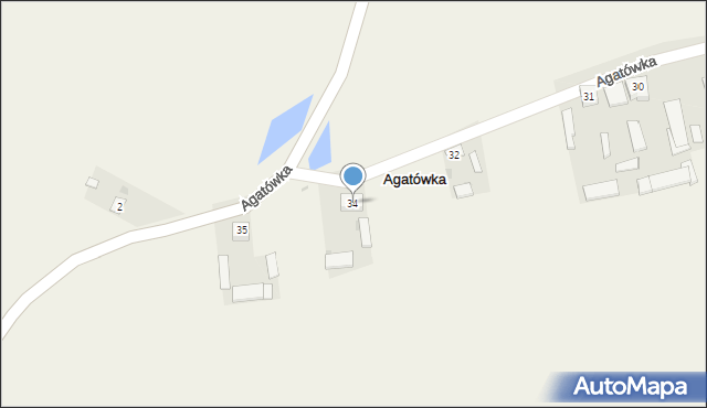 Agatówka, Agatówka, 34, mapa Agatówka