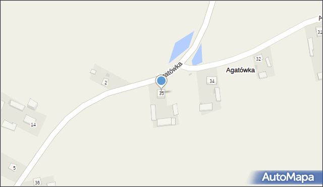 Agatówka, Agatówka, 35, mapa Agatówka