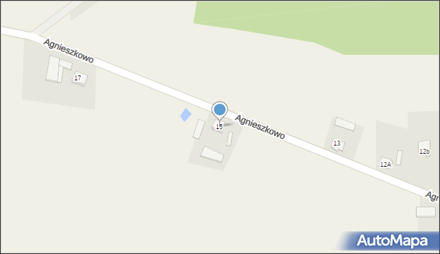 Agnieszkowo, Agnieszkowo, 15, mapa Agnieszkowo