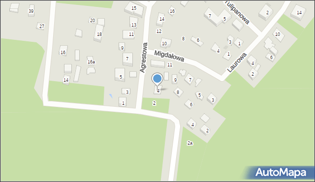 Bydgoszcz, Agrestowa, 4, mapa Bydgoszczy