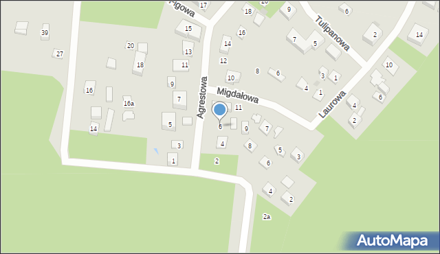 Bydgoszcz, Agrestowa, 6, mapa Bydgoszczy