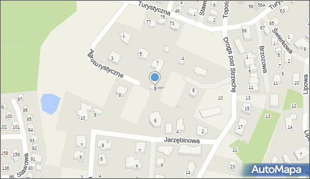 Charzykowy, Agroturystyczna, 9, mapa Charzykowy