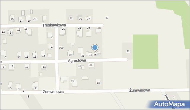 Cisew, Agrestowa, 25, mapa Cisew