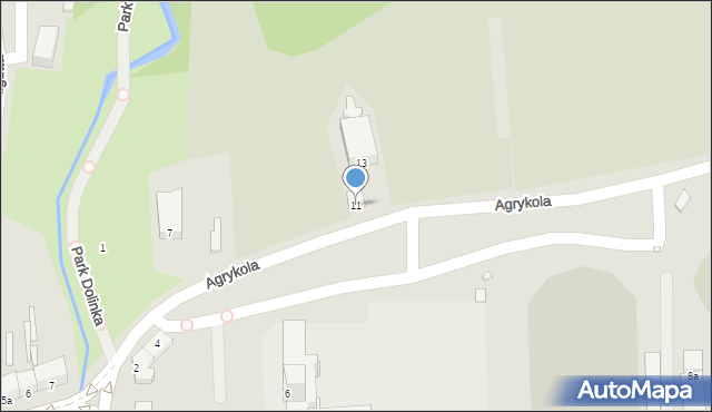 Elbląg, Agrykola, 11, mapa Elbląga