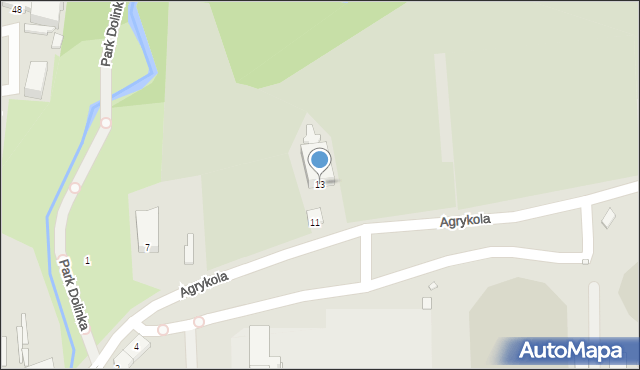 Elbląg, Agrykola, 13, mapa Elbląga