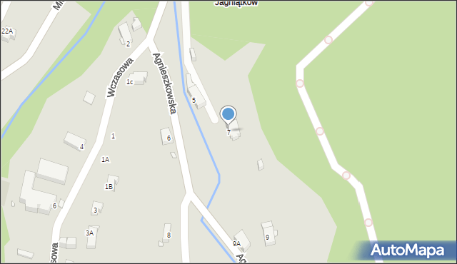 Jelenia Góra, Agnieszkowska, 7, mapa Jelenia Góra