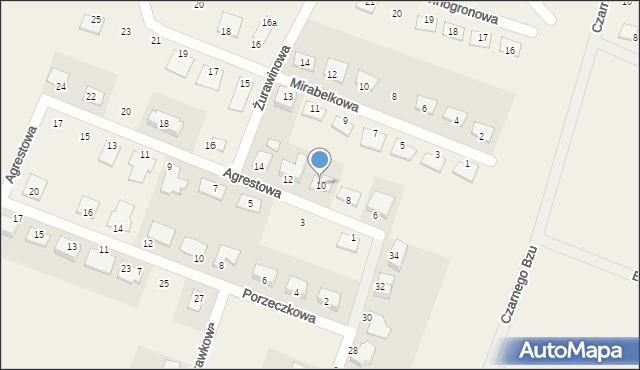 Kępa, Agrestowa, 10, mapa Kępa