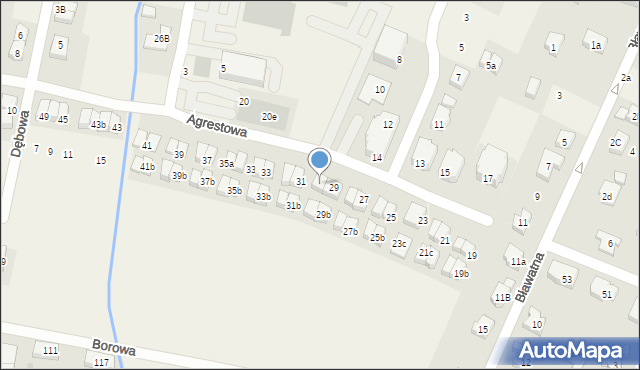 Kiełczów, Agrestowa, 29a, mapa Kiełczów