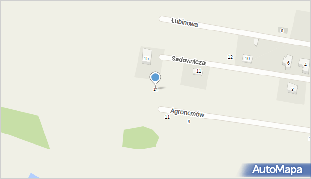 Nowa Karczma, Agronomów, 14, mapa Nowa Karczma