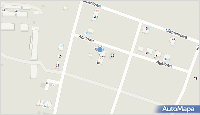 Oleśnica, Agatowa, 8d, mapa Oleśnica