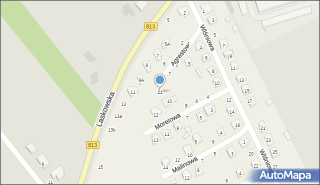 Parczew, Agrestowa, 11, mapa Parczew