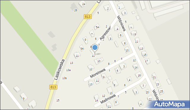 Parczew, Agrestowa, 9, mapa Parczew