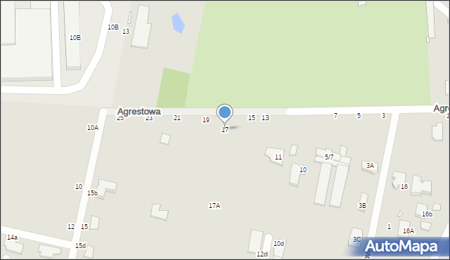 Piotrków Trybunalski, Agrestowa, 17, mapa Piotrków Trybunalski