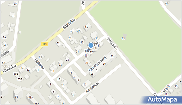 Racibórz, Agnieszki, 27, mapa Racibórz