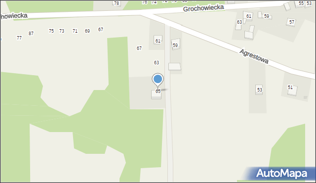 Ryczów, Agrestowa, 65, mapa Ryczów