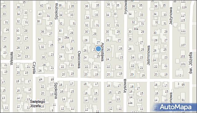 Toruń, Agrestowa, 23, mapa Torunia