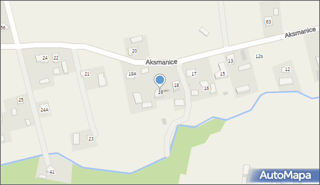 Aksmanice, Aksmanice, 19, mapa Aksmanice