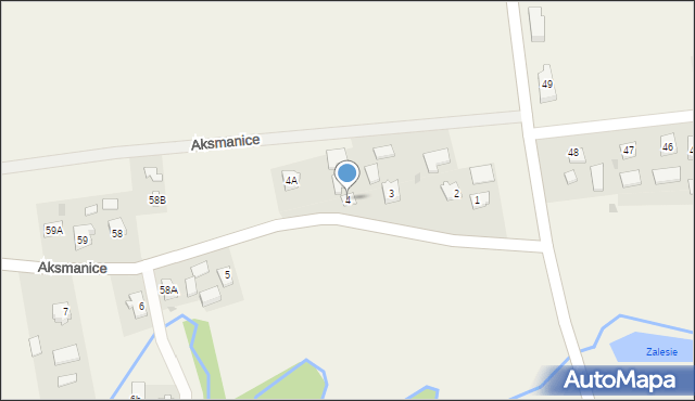 Aksmanice, Aksmanice, 4, mapa Aksmanice