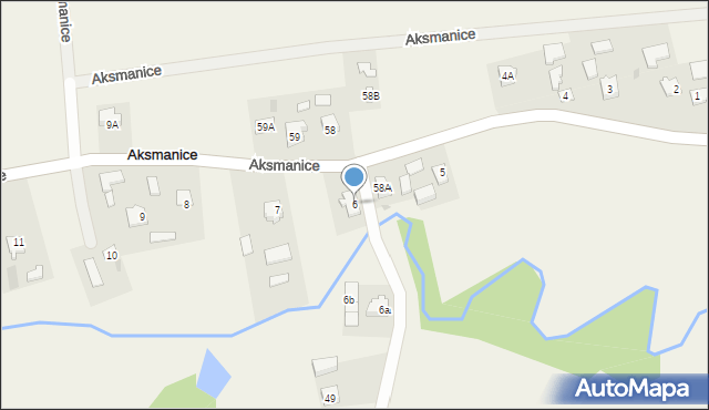 Aksmanice, Aksmanice, 6, mapa Aksmanice