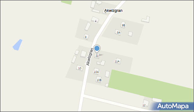 Akwizgran, Akwizgran, 11, mapa Akwizgran