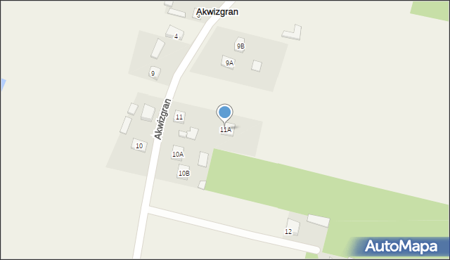 Akwizgran, Akwizgran, 11A, mapa Akwizgran