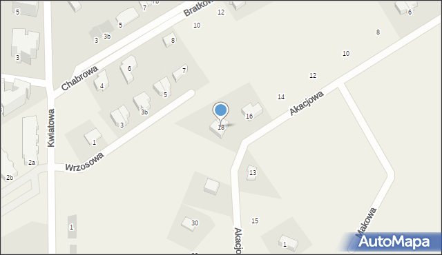 Bartąg, Akacjowa, 18, mapa Bartąg