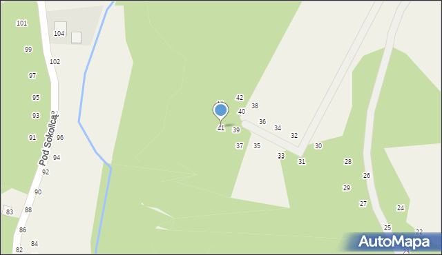 Będkowice, Akacjowa, 41, mapa Będkowice