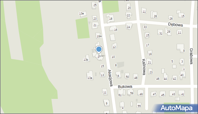 Blachownia, Akacjowa, 17, mapa Blachownia