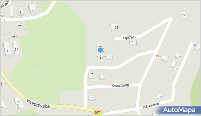 Boguszów-Gorce, Akacjowa, 4, mapa Boguszów-Gorce