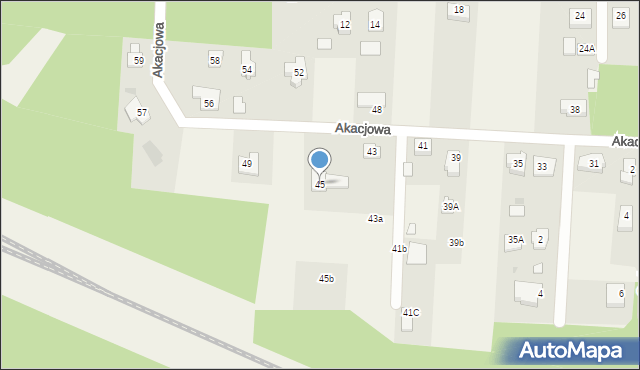 Czosnówka, Akacjowa, 45, mapa Czosnówka