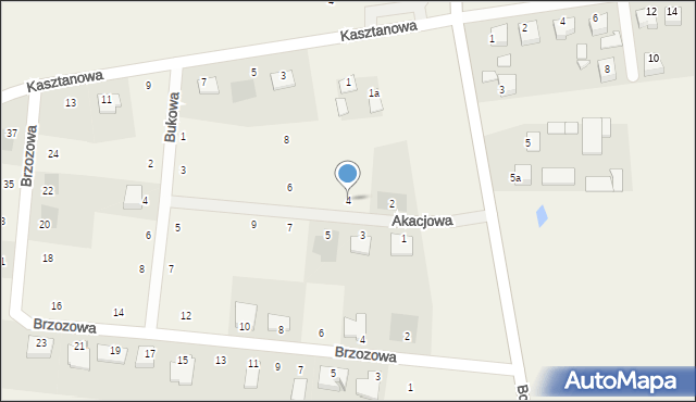 Dobrcz, Akacjowa, 4, mapa Dobrcz