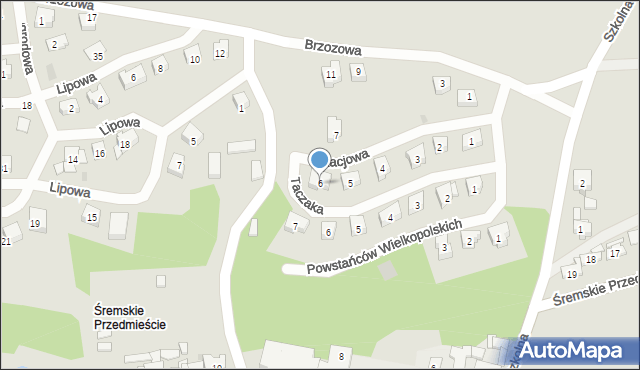 Dolsk, Akacjowa, 6, mapa Dolsk