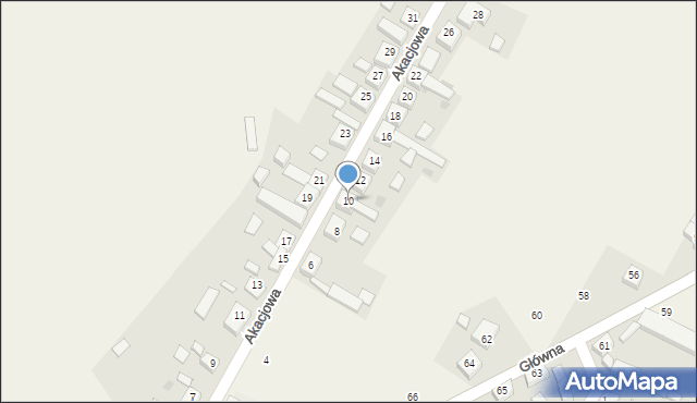 Dziembowo, Akacjowa, 10, mapa Dziembowo