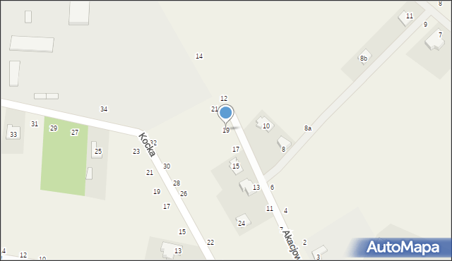 Firlej, Akacjowa, 19, mapa Firlej