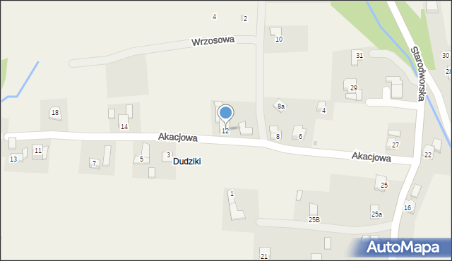 Gilowice, Akacjowa, 12, mapa Gilowice