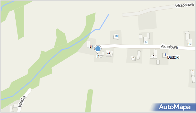 Gilowice, Akacjowa, 13, mapa Gilowice